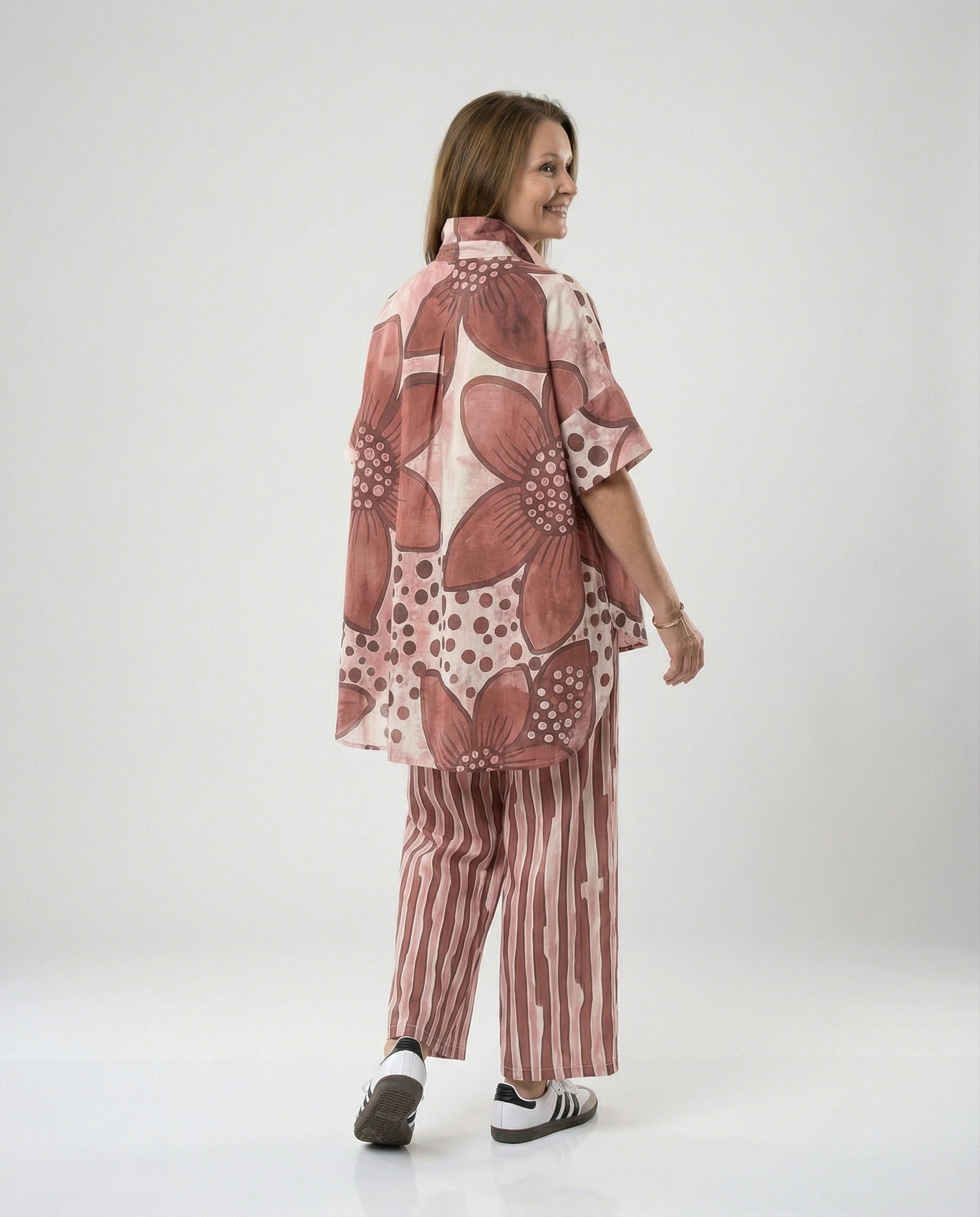 Women's Two-Piece Set Tunic Palazzo-https://detail.1688.com/offer/896422183086.html-Calm Wears-Blue-S-Calm Wears