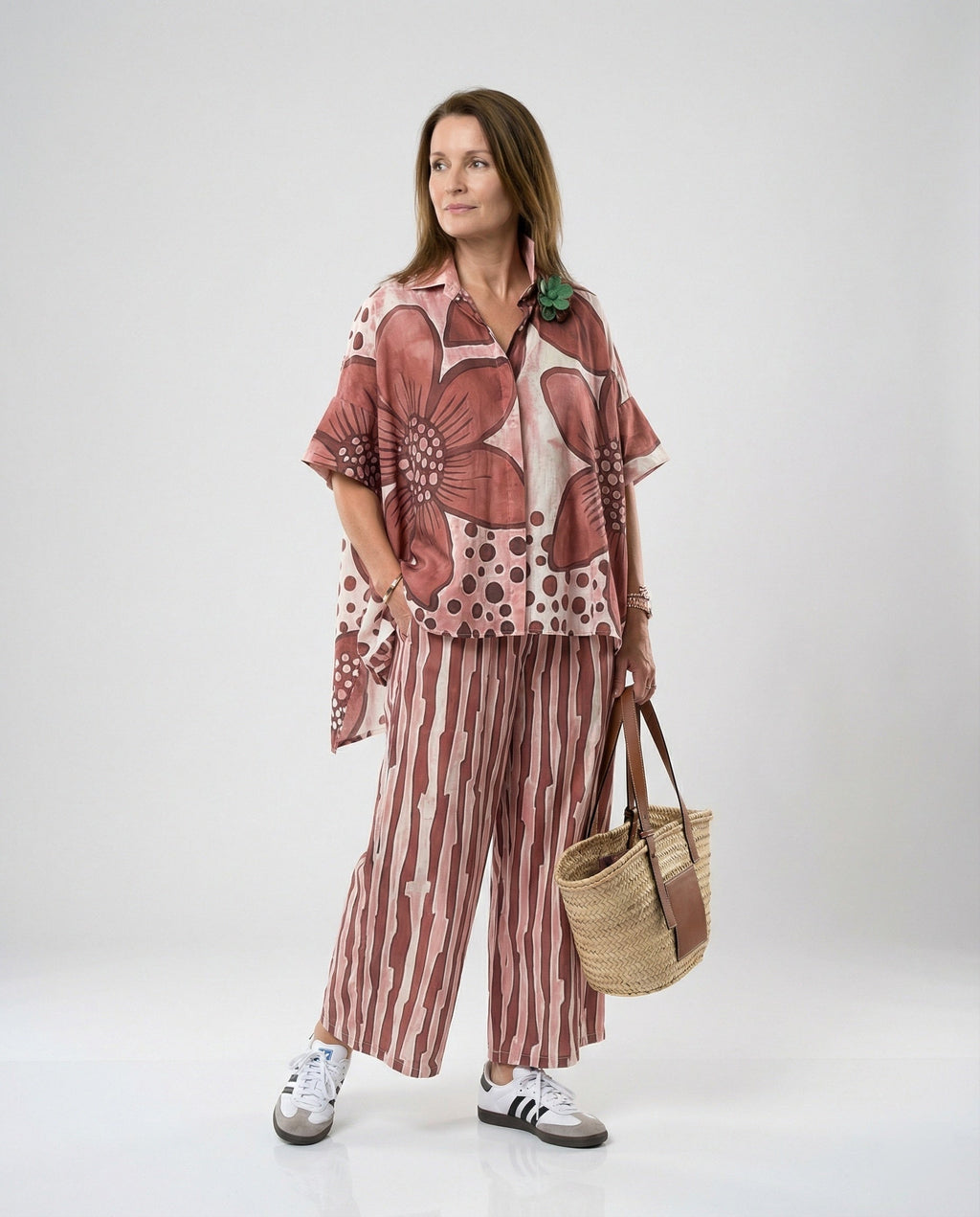 Women's Two-Piece Set Tunic Palazzo-https://detail.1688.com/offer/896422183086.html-Calm Wears-Blue-S-Calm Wears