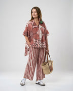 Women's Two-Piece Set Tunic Palazzo-https://detail.1688.com/offer/896422183086.html-Calm Wears-Blue-S-Calm Wears