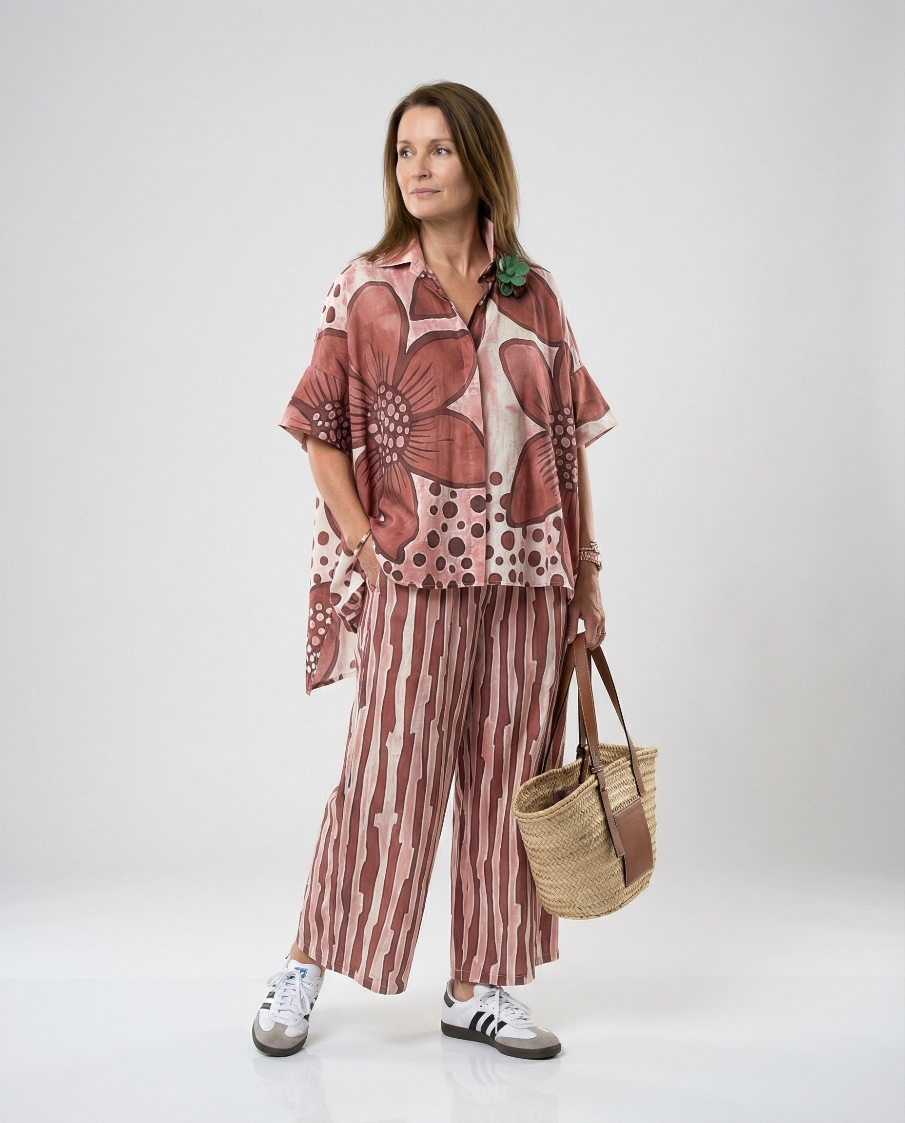 Women's Two-Piece Set Tunic Palazzo-https://detail.1688.com/offer/896422183086.html-Calm Wears-Blue-S-Calm Wears
