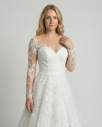Women's Wedding Dress Lace-https://detail.1688.com/offer/685625546632.0.html-Calm Wears-White-S-Calm Wears