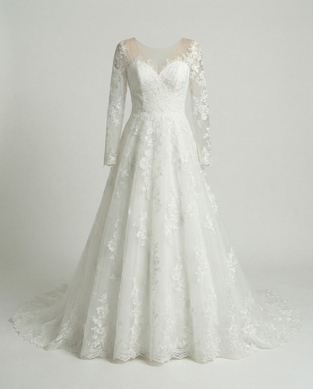 Women's Wedding Dress Lace-https://detail.1688.com/offer/685625546632.0.html-Calm Wears-White-S-Calm Wears