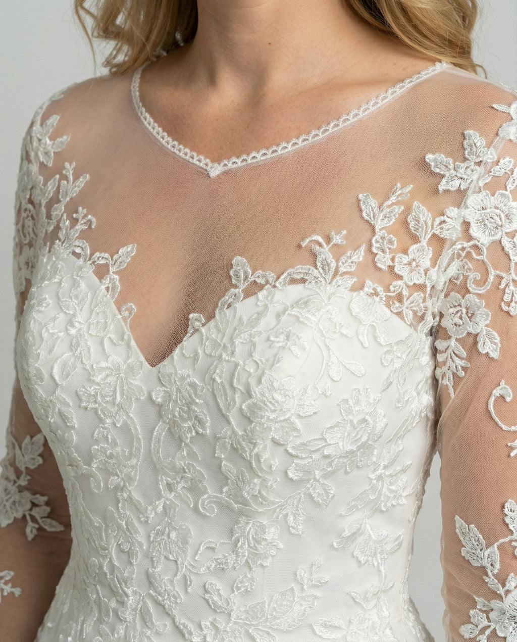 Women's Wedding Dress Lace-https://detail.1688.com/offer/685625546632.0.html-Calm Wears-White-S-Calm Wears