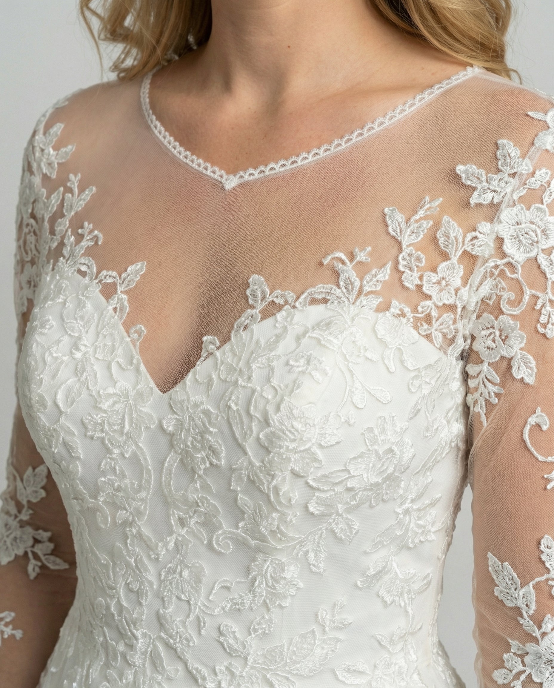 Women's Wedding Dress Lace-https://detail.1688.com/offer/685625546632.0.html-Calm Wears-White-S-Calm Wears