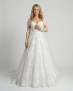 Women's Wedding Dress Lace-https://detail.1688.com/offer/685625546632.0.html-Calm Wears-White-S-Calm Wears