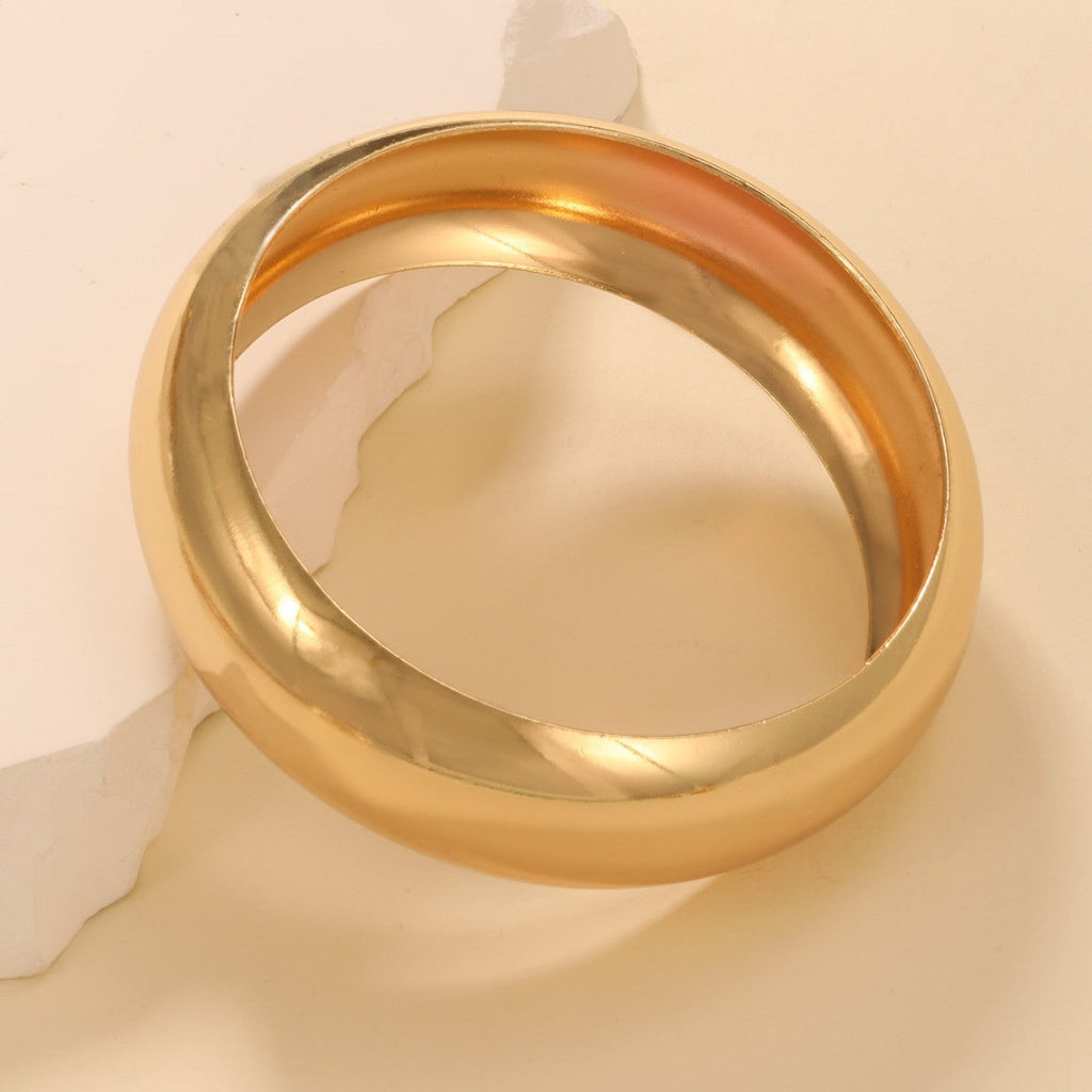 Women's Wide Gold Bracelet Calm Wears-https://detail.1688.com/offer/1057243593414.html-Calm Wears-Gold-Calm Wears