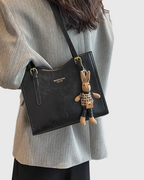 Elegant shoulder bag with long straps for women